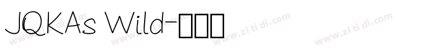 JQKAs Wild字体转换